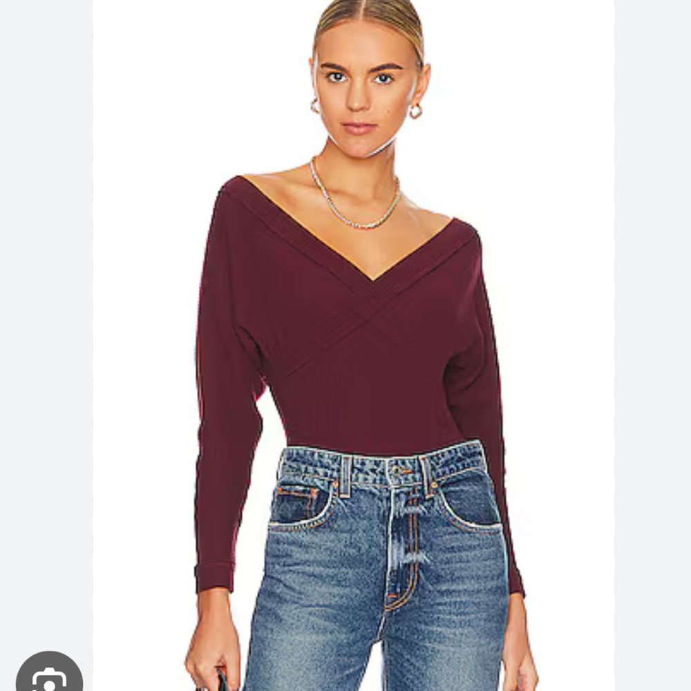 Women’s Free People Lovin This Feeling Bodysuit -Fig Jam